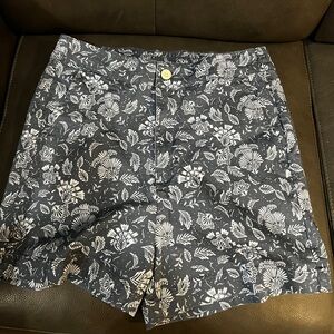 Jachs Girlfriend Navy and White Floral Shorts